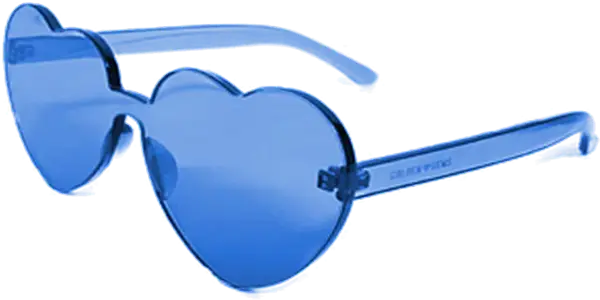 eyewear Blue Hearts shade Cerulean glasses