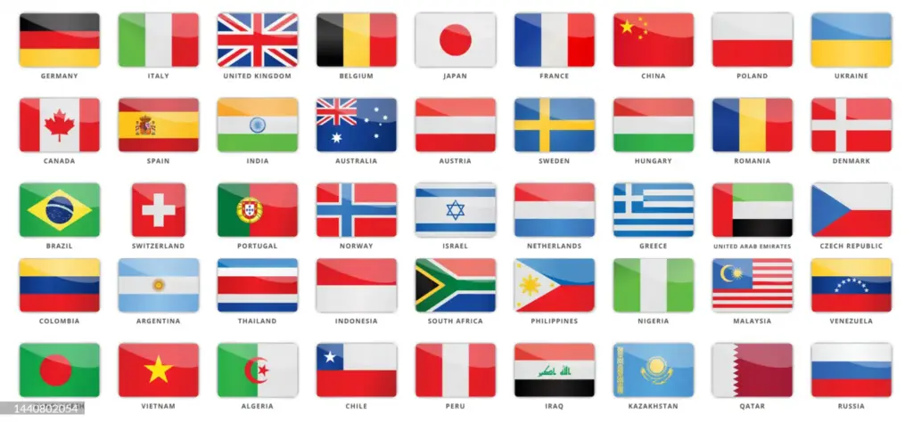 Countries flages