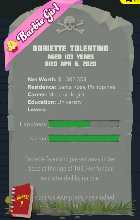 bitlife Ribbon barbie girl