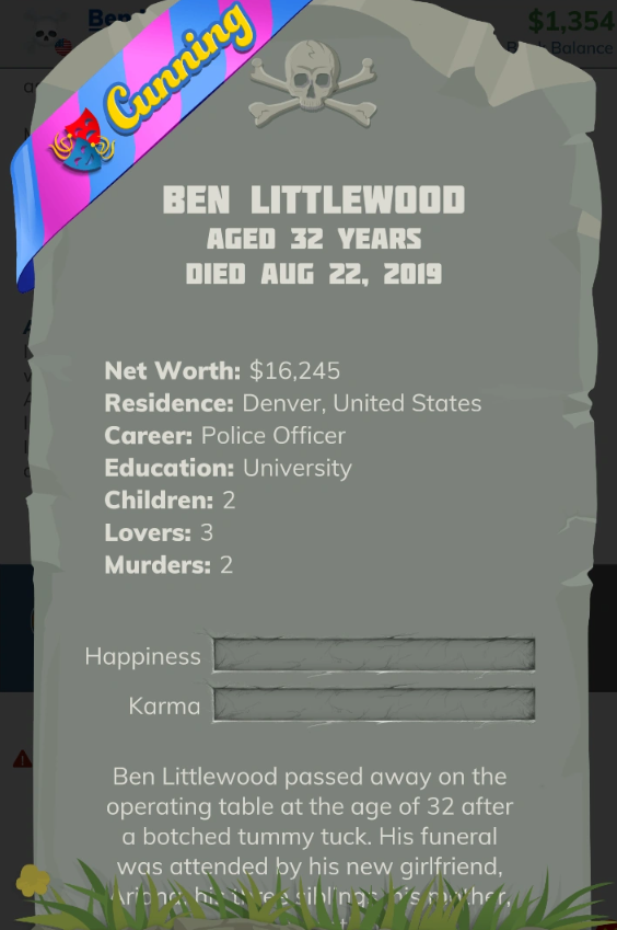 bitlife Ribbon cunning