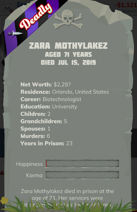 bitlife Ribbon daedly