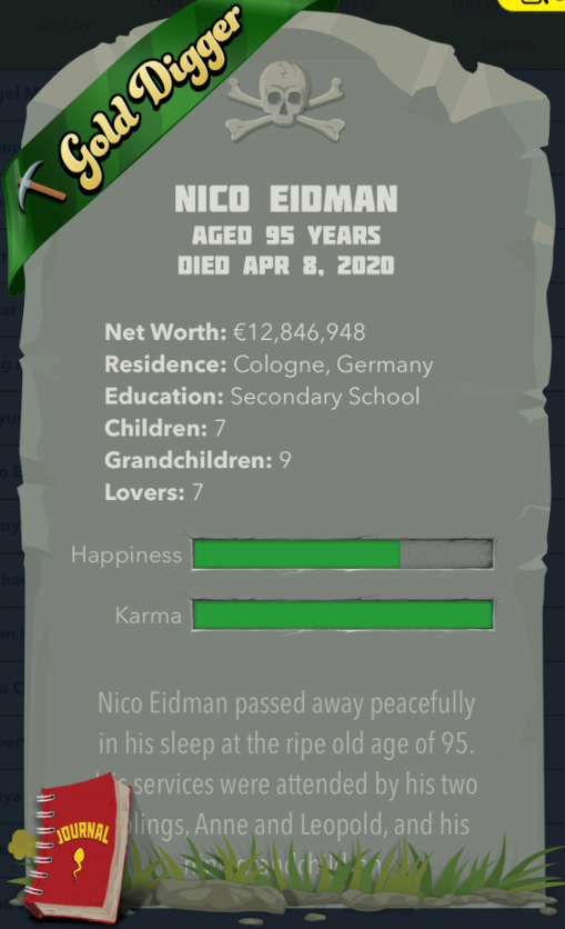 bitlife Ribbon gold digger