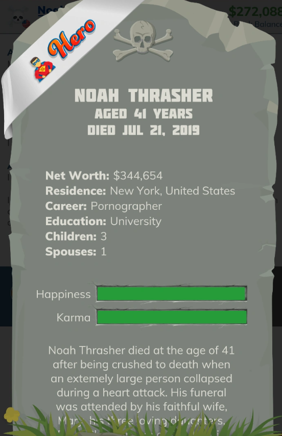 bitlife Ribbon hero