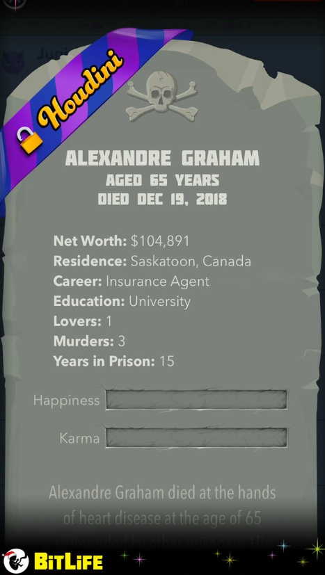 bitlife Ribbon houdini