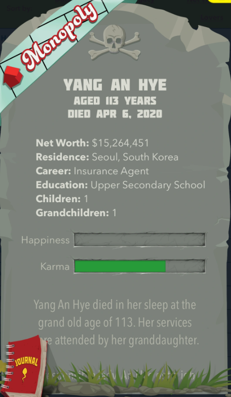 bitlife Ribbon monopoly