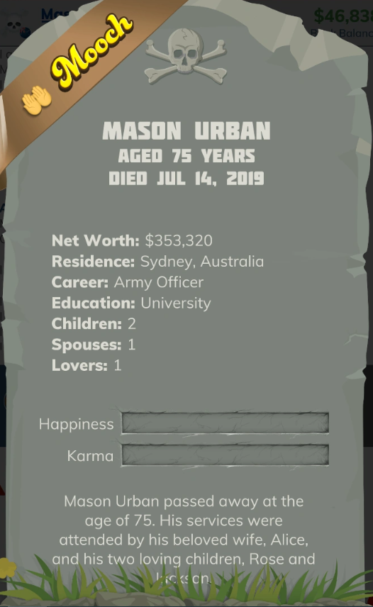 bitlife Ribbon mooch