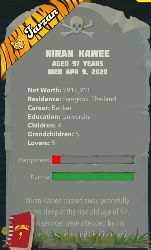 bitlife Ribbon tarzan