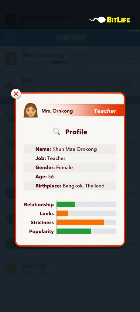 teacher's profile